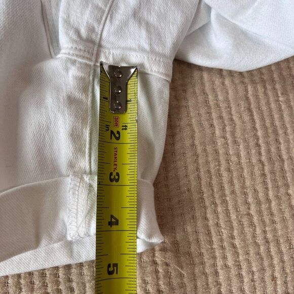 Good American Rolled Cuffed Shorts Women's White Sz. 15 NWOT Summer Spring Beach - Picture 15 of 15